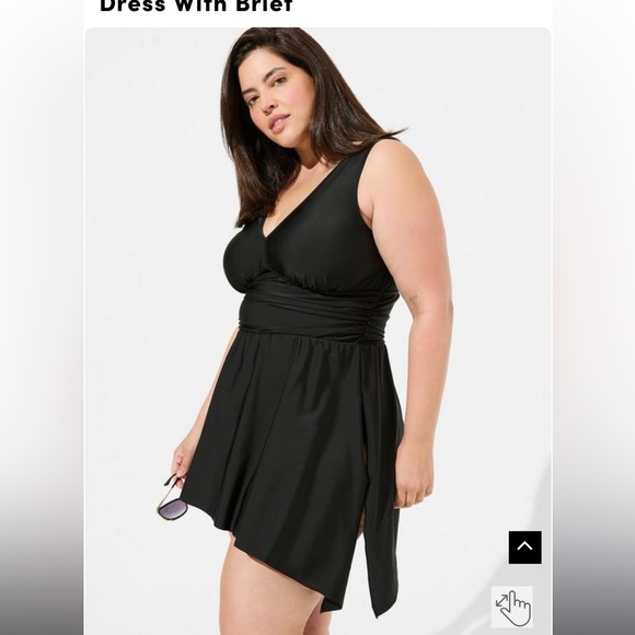 NWOT Torrid Wireless Short Asymmetrical Swim Dress - Picture 14 of 14